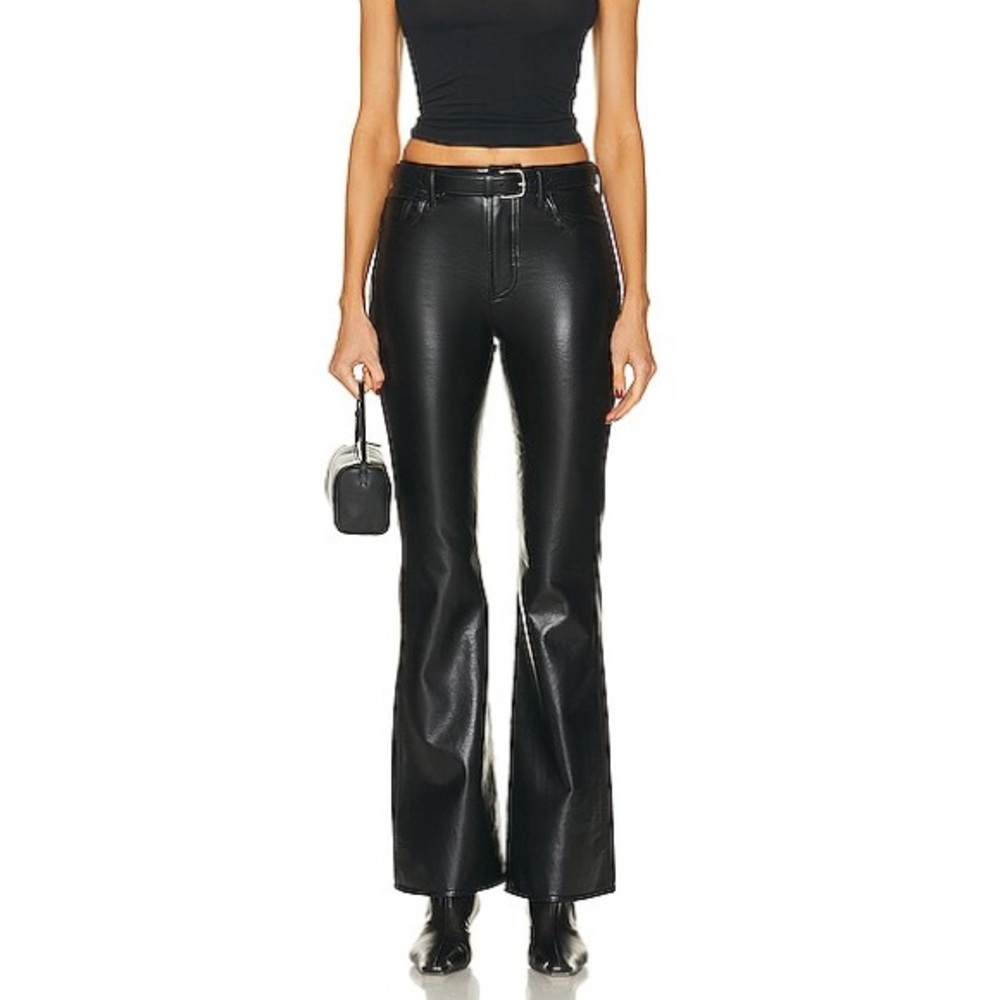 Free People Citizens of Humanity Recycled Leather Lilah Leather Flare Pants